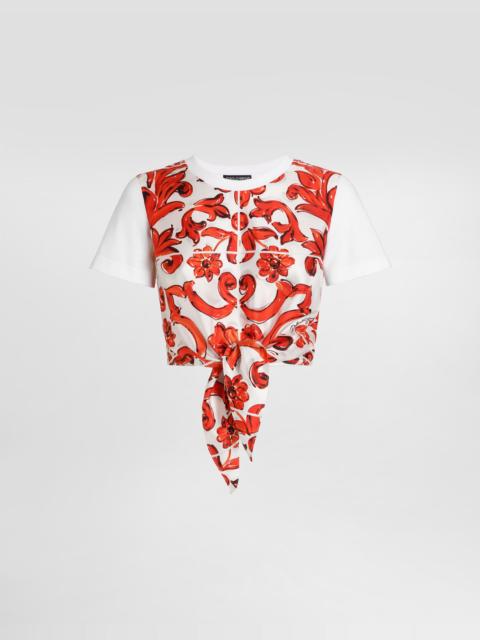 Dolce & Gabbana Jersey majolica-print t-shirt