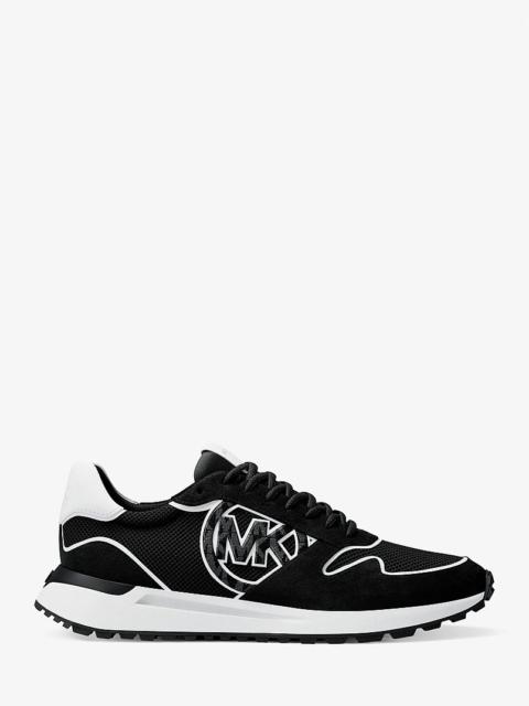 MICHAEL KORS Dax Mixed-Media Trainer