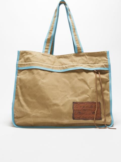 Tote bag - Beige/blue