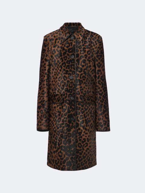 TOTEME Leopard-print calf hair coat