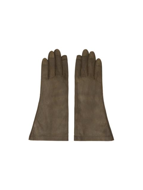 Rick Owens Khaki Porterville Short Gloves