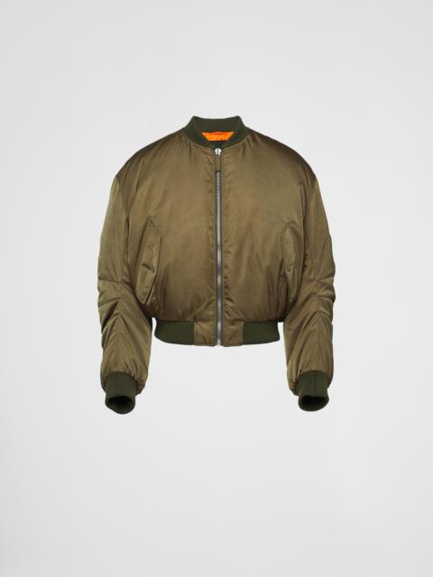 Cropped Re-Nylon down jacket