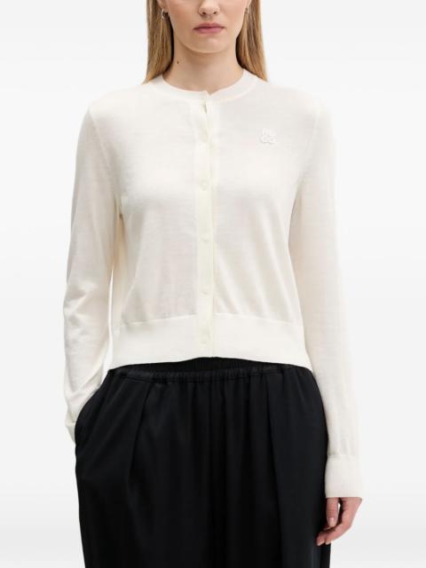 HUGO button-fastening logo-detail cadigan