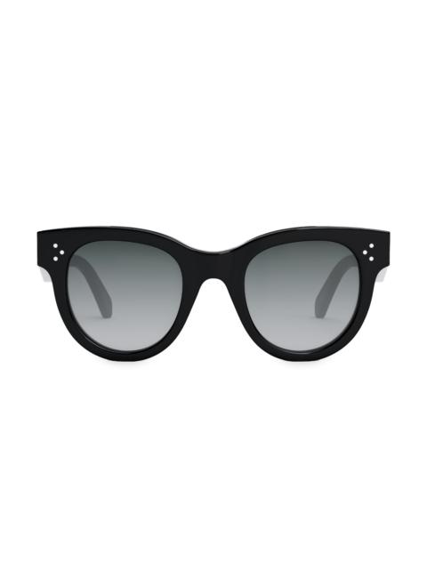 CELINE Women's 48MM Havana Square Sunglasses - Shiny Black