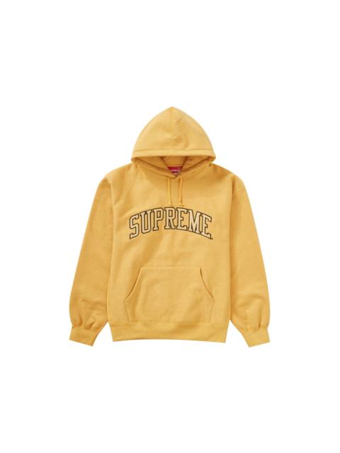 Supreme Supreme Metallic Arc Hooded Sweatshirt (SS23) Gold