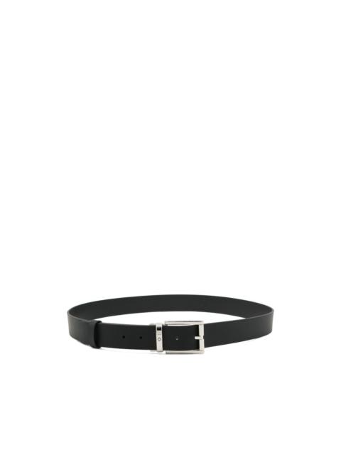 Montblanc rectangular-buckle leather belt
