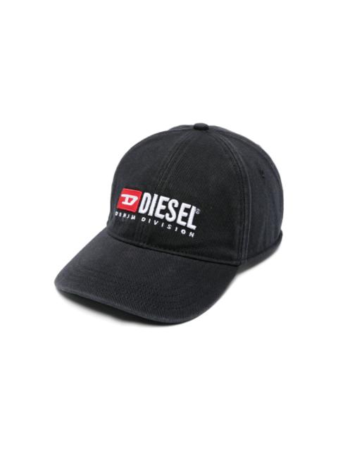 Diesel logo-embroidered cotton cap