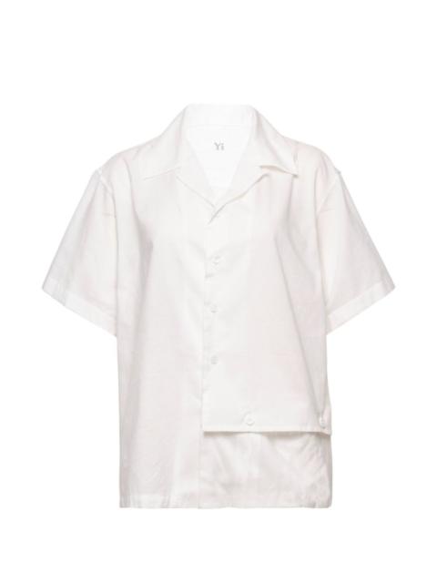 Y's open-collar short-sleeve cotton shirt