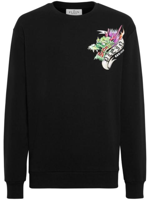 PHILIPP PLEIN Dragon Tattoo graphic-print sweatshirt