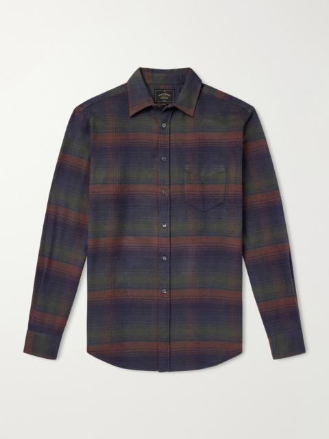 Portuguese Flannel Old Pine Checked Cotton-Flannel Shirt