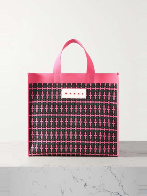 Marni Rubber-trimmed jacquard-knit tote