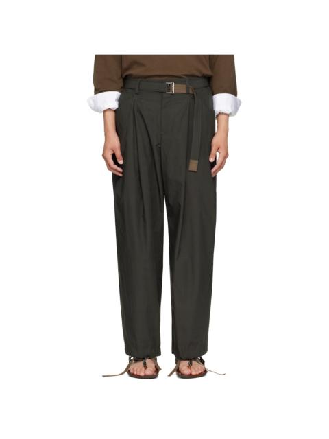 sacai Khaki Typewriter Trousers