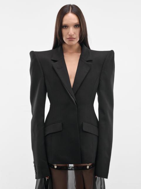 DIDU Black Structured Wool Blazer