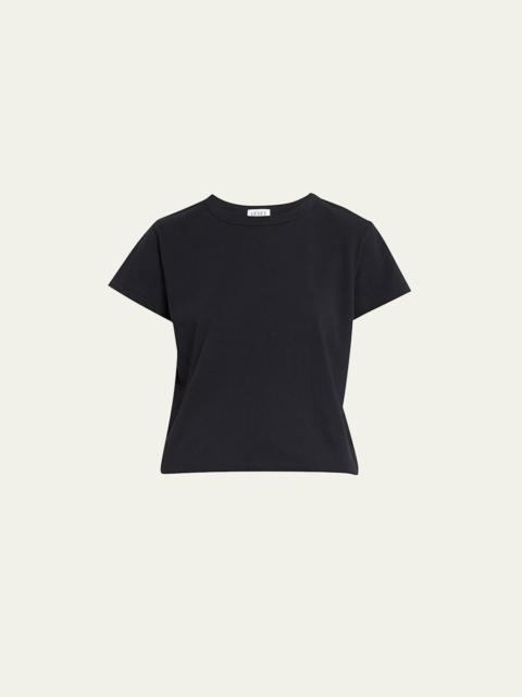 LESET Margo Short-Sleeve Cotton Crewneck Tee