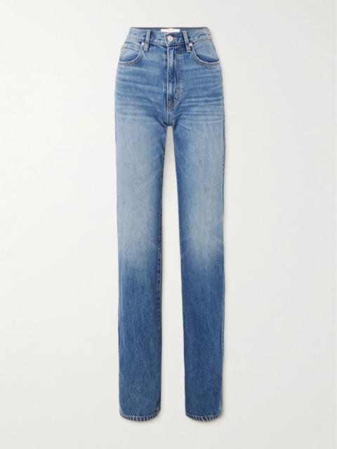 SLVRLAKE London Turn Up high-rise straight-leg jeans Dark denim