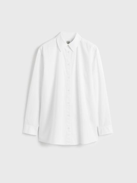 TOTEME Classic tumbled shirt white