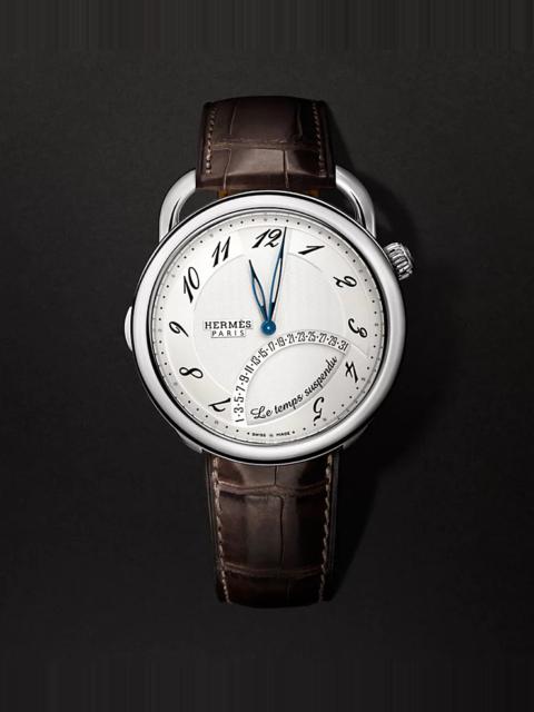 Hermès Arceau Le temps suspendu watch, 43 mm