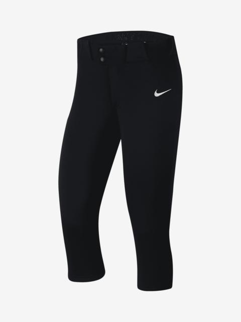 Nike 나이키 증기는 여자의 3/4 길이 Softball 바지를 선택합니다
