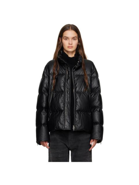 MM6 Maison Margiela Black Quilted Down Jacket | REVERSIBLE