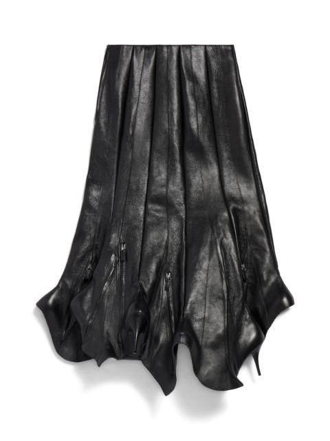 BALENCIAGA Women's Boots Godet Skirt in Black