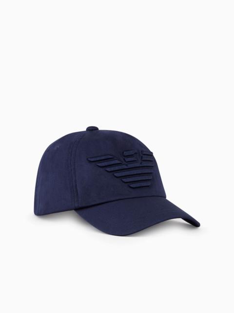 EMPORIO ARMANI Baseball cap with embroidered oversized eagle