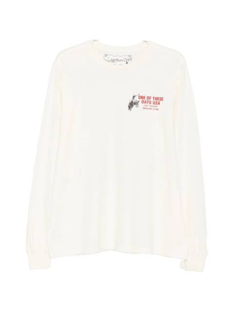 One Of These Days One Of These Days Graphic-print Long-sleeve Sweatshirt