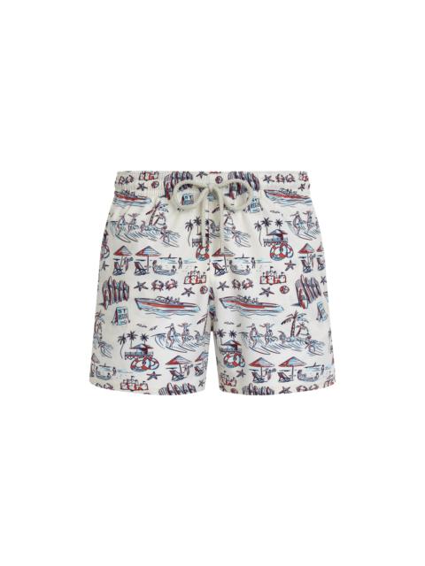 Vilebrequin Men Stretch Swim Trunks Family Beach- Vilebrequin x St Regis