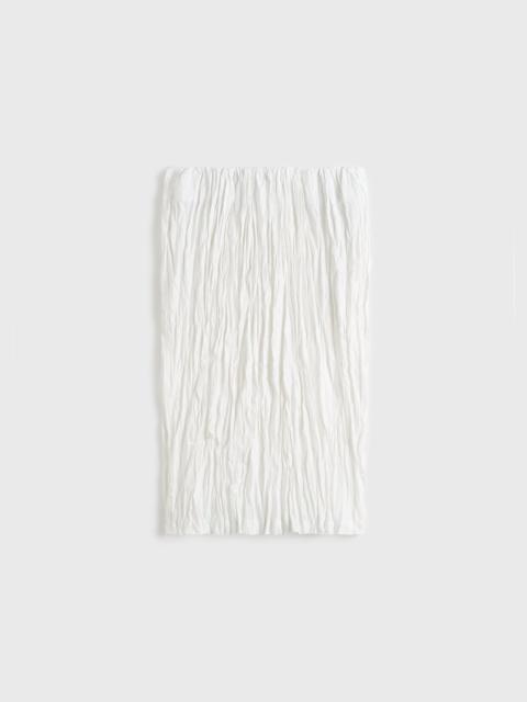 TOTEME Crinkled linen skirt white