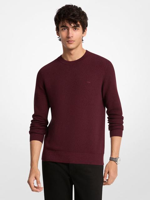 MICHAEL KORS Cotton Mouliné Sweater
