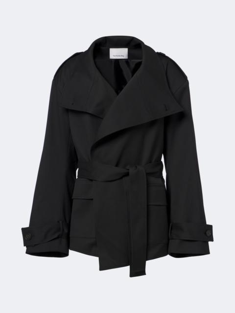 The Frankie Shop Tavea belted double-breasted jacket