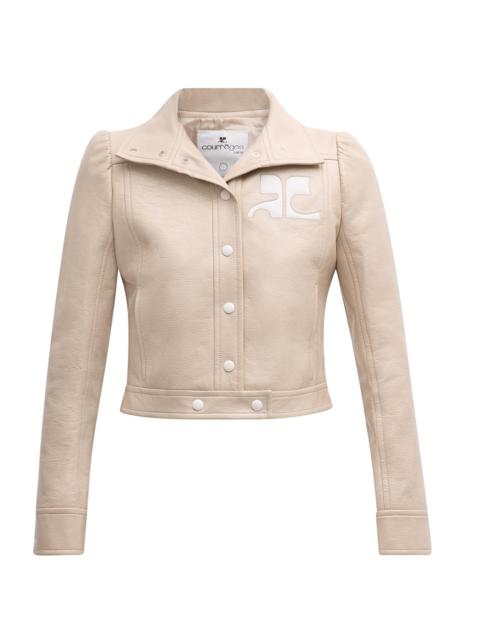 courrèges Women's Reedition Vinyl Jacket - Grey
