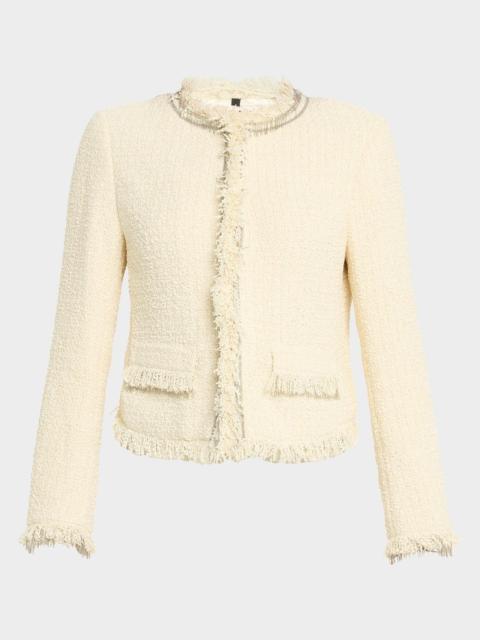 KOBI HALPERIN Lando Fringe-Trim Boucle Jacket
