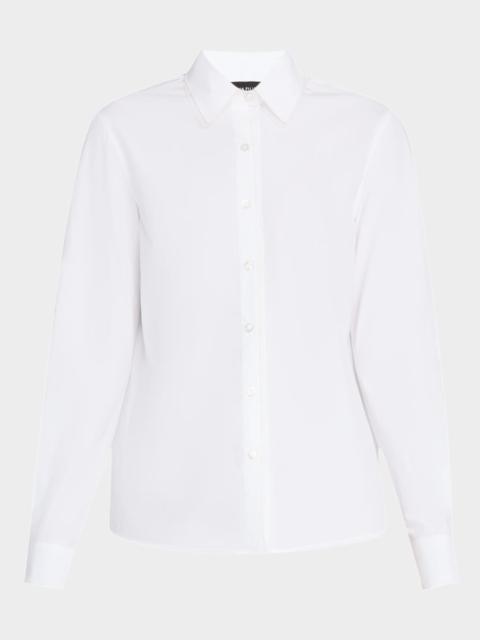 FABIANA FILIPPI Tulle & Filo Diamante-Trim Poplin Shirt