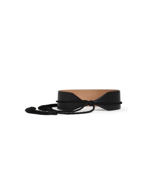 Alaïa TASSEL BUSTIER BELT IN CALFSKIN