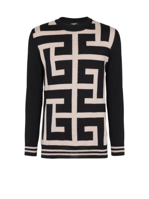 Maxi monogrammed jumper