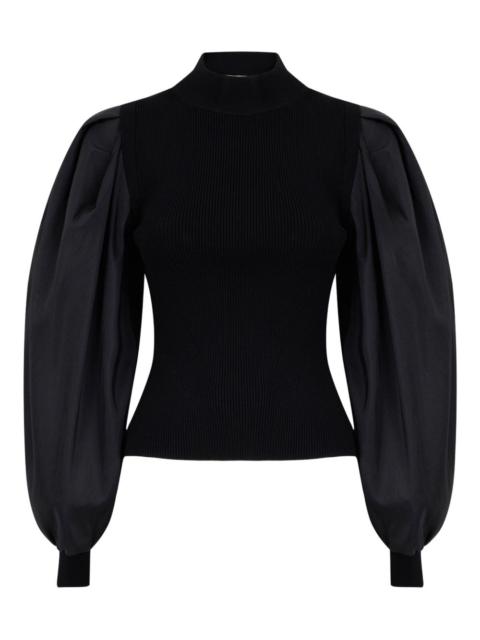 SIMKHAI Jackie taffeta top