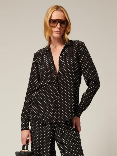 SPRWMN SILK FITTED BUTTON DOWN