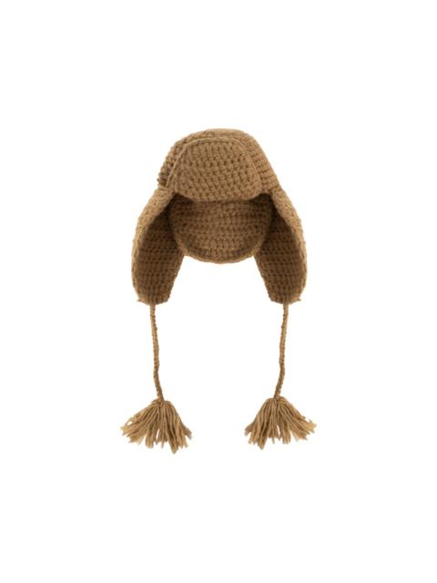 Etro crochet wool & alpaca blend trapper hat
