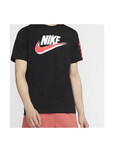 Nike Nike Sportswear Round Neck Athleisure Casual Sports Short Sleeve Black CW0385-010