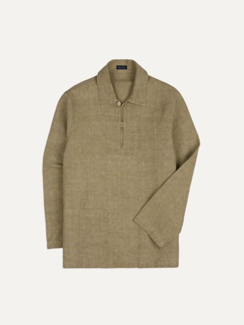 Drake's Sand Linen Smock