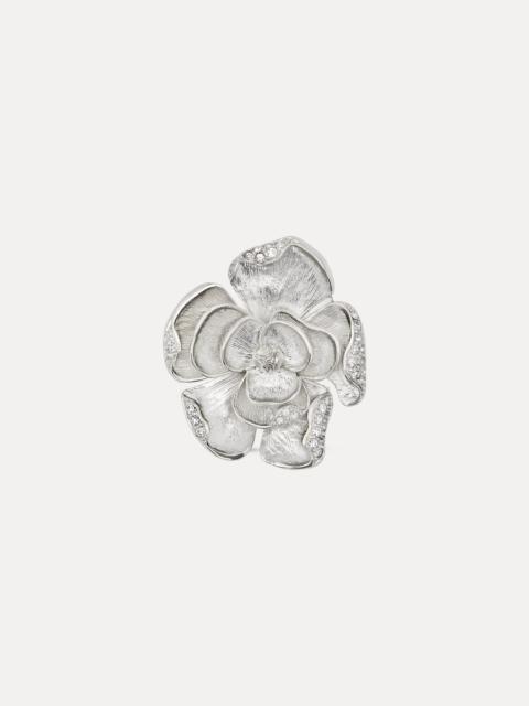 Oscar de la Renta PAVÉ ROSE BROOCH