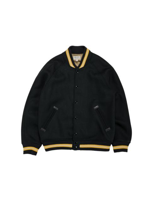 Warehouse & Co. Lot. 2239 1950's Army Varsity Jacket Plain Black