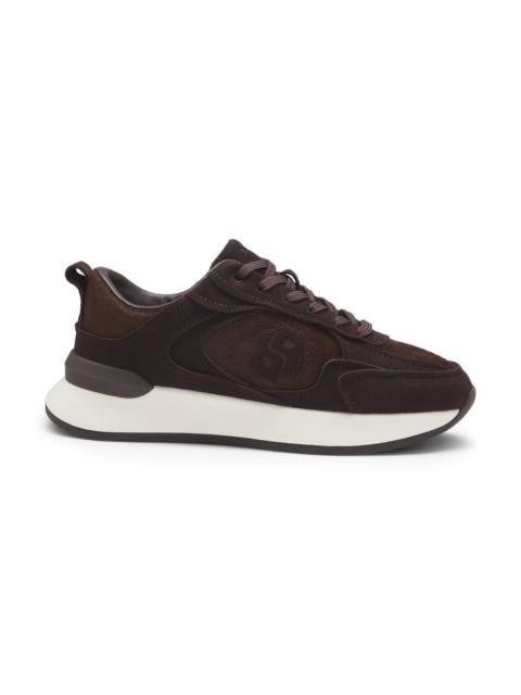 BOSS TRAINERS IN SUEDE AND CALF-HAIR LEATHER