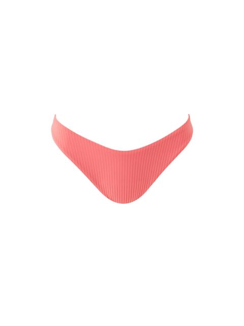 MELISSA ODABASH NOTO APRICOT RIBBED BIKINI BOTTOM