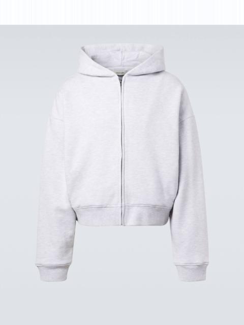 entire studios Cropped cotton zip-up hoodie