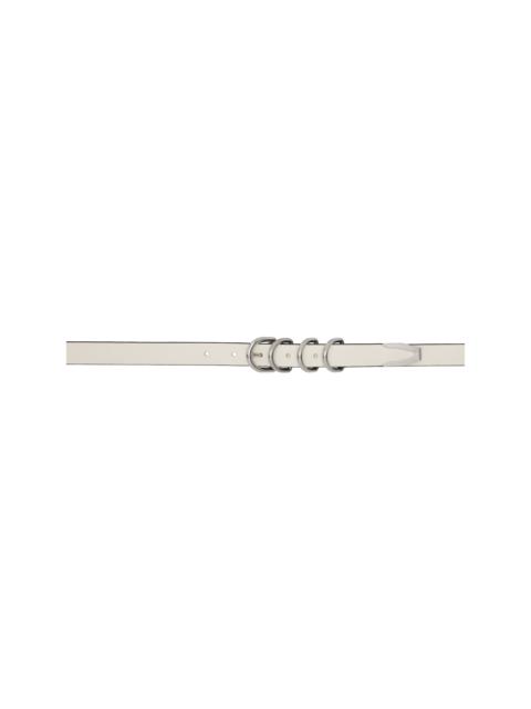 rag & bone Off-White Leather Baby Spire Hip Belt