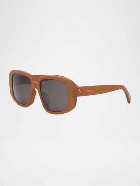 CELINE Bold 3 Dots Acetate Shield Sunglasses