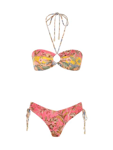 Zimmermann JUNIE PANELLED HALTER BIKINI