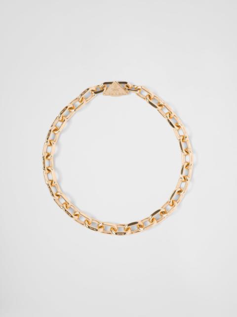 Prada Eternal Gold chain necklace in yellow gold