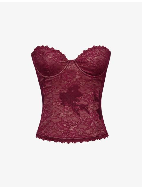 House of CB Yara Strapless Lace Top